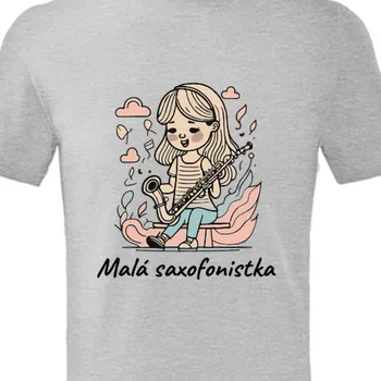 Pánské tričko Tričko Pro sourozence | Triko pro malou saxofonistku