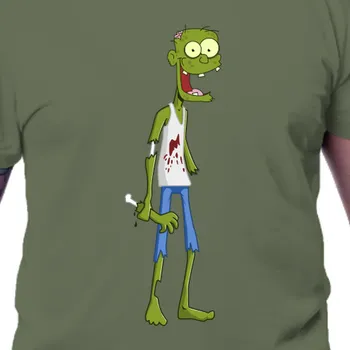 Pánské tričko Tričko Halloween | Pánské triko Zombiek na vycházce