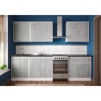 Kuchyňská linka Casarredo Kuchyně NUEVA A 220 bílá/beton