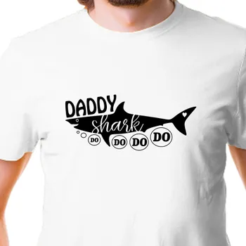 Pánské tričko Tričko Rodinné sety | Tričko Daddy shark