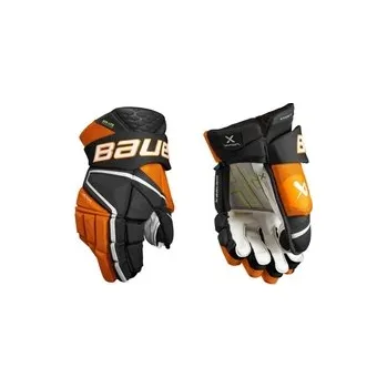Hokejové rukavice Bauer Vapor Hyperlite SR, Velikost 15" (19 - 22 cm), Barva Černá / Oranžová