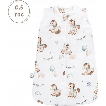 Zavinovačka Bonjour Cherie Bambusový spací pytel Koně 0-6M 0,5 Tog