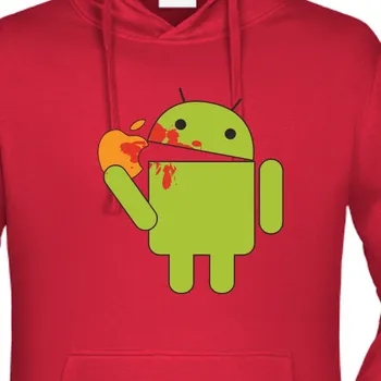 Pánská mikina Mikina IT | Mikina Android eats Apple