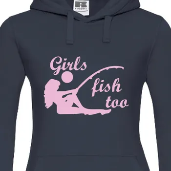 Dámská mikina Mikina Rybáři | Dámská rybářská mikina Girls fish too