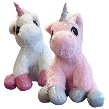 plyšák PLYŠÁKOV - Jednorožec sedící 45 cm - 2 druhy