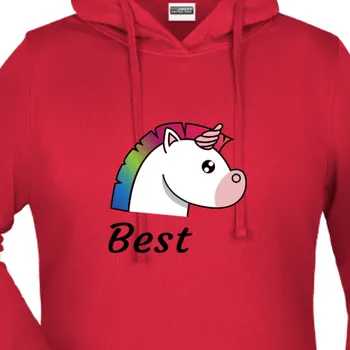 Dámská mikina Mikina BFF | Mikina pro BF Jednorožec