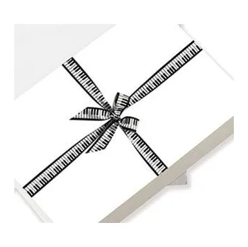 VIENNA WORLD Přání do obálky KLAVIATURA-MAŠLIČKA černé