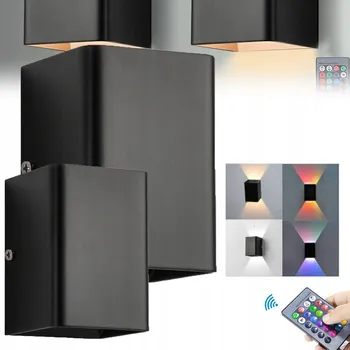 Nástěnné svítidlo RGB nástěnné svítidlo, sada 2 LED nástěnných svítidel, OŚWIETLENIE ŚCIENNE LED