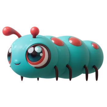 Hudební nástroj pro děti JIGGLY BUGS Housenka modrá