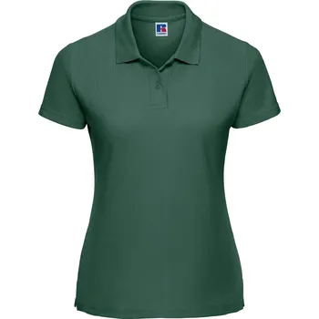 Pánské tričko Russell Polokošile 539F, krátký rukáv, dámská COT10539F54013-bottle gree 3XL Zelená lahvově