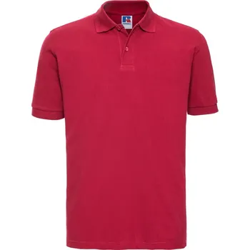 Pánské tričko Russell Polokošile 569M, krátký rukáv COT10569M24804-classic red XL Červená