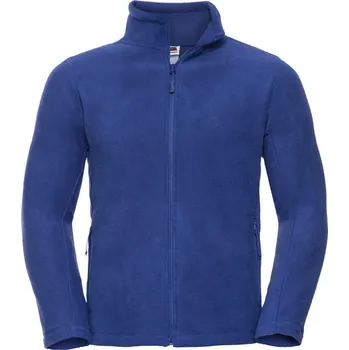 pracovní mikina Russell Mikina 870M na zip, fleecová COT10870M05702-bright roya M Modrá královská jasná
