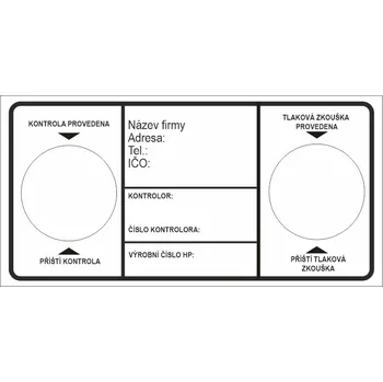 Speciální papír Kontrolní štítek HP samolepící vinylová fólie 100 x 50 mm bílá