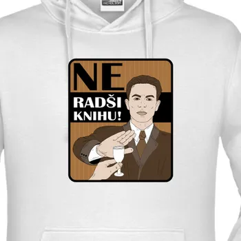 Pánská mikina Mikina Vtipná | Mikina Ne radši knihu