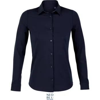 Pánská košile NEOBLU Košile Balthazar Women, dlouhý rukáv, dámská COT24319904605-night blue 2XL Modrá night