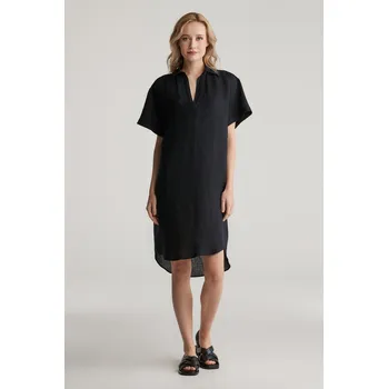 Dámské šaty ŠATY GANT REL LINEN CAFTAN BLACK