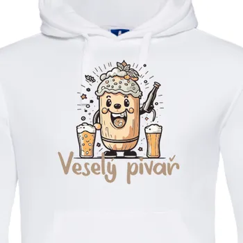 Pánská mikina Mikina Alkohol | Mikina Veselý pivař