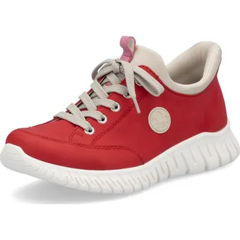 Dámské polobotky Dámské tenisky Rieker M5354-33 červené se systémem READY TO GO červená 37