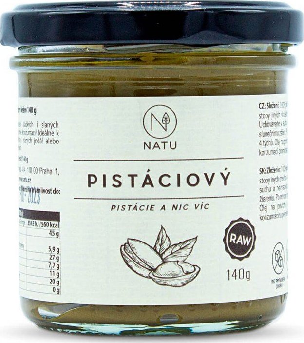 Pistáciový krém NATU 140 g