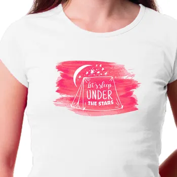 Tričko Cestování | Triko Let 's sleep under the stars