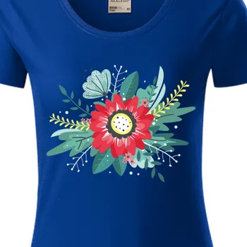 Dámské tričko Organická trička Pro babičku | Organické tričko s květinami