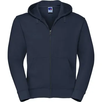pracovní mikina Russell Mikina s kapucí 266M Authentic na zip, pánská COT10266M29014-french navy 4XL Navy french