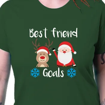 Dámské tričko Tričko Vánoce | Vánoční dámské tričko BF