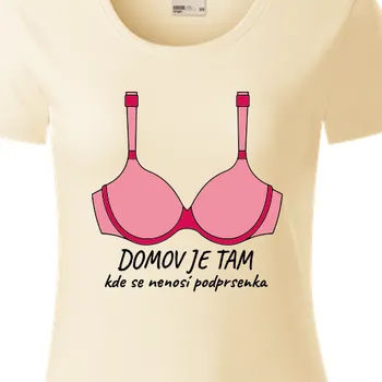 Dámské tričko Organická trička Den žen | Bio tričko Nenosí se podprsenka