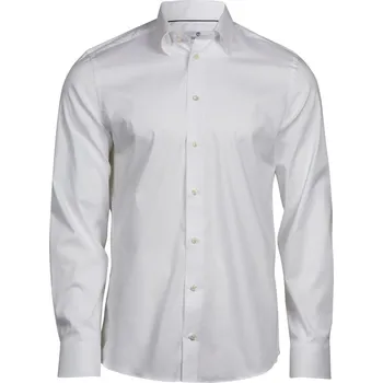 Pánská košile TeeJays Košile TJ 4024, elastická, dlouhý rukáv COT18402400113-white 3XL Bílá