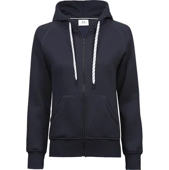 pracovní mikina TeeJays Mikina TJ 5436 s kapucí na zip, dámská COT-185436b6601 S Olivová tmavá