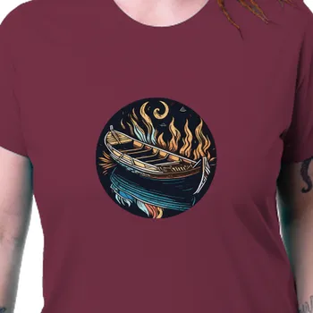 Dámské tričko Tričko Vodáci | Vodácké dámské tričko - pramice