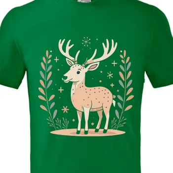 Tričko Vánoce | Vánoční dětské triko se sobem