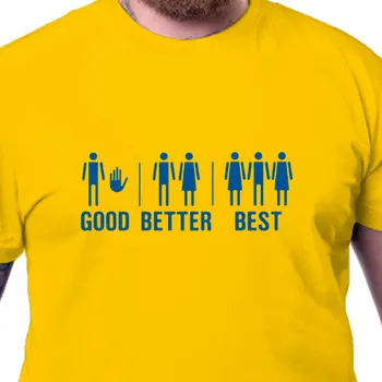 Pánské tričko Tričko Humor | Tričko Good-better-best