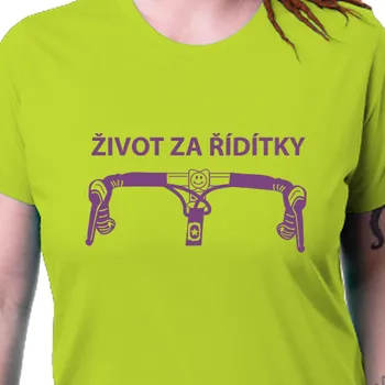 Dámské tričko Tričko Cyklisté | Dámské tričko Život za řídítky