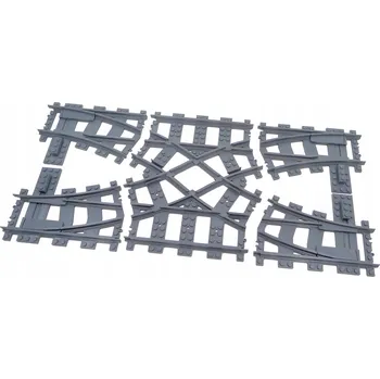 Vláček a vláčkodráha Koleje kompatibilní s Lego vlaky - výhybka