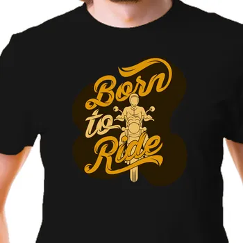 Pánské tričko Tričko Auta a motorky | Tričko pro motorkáře Born To Ride