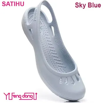 Dámské baleríny Dámské protiskluzové baleríny EVA materiál (11 barevných variant) Barva: modrá (sky blue), Velikost: 37-38 (W7)