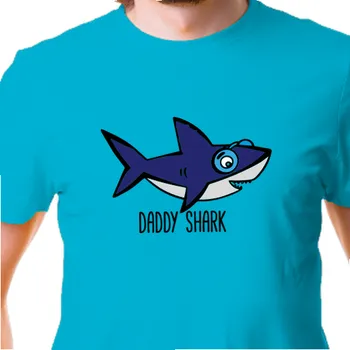 Pánské tričko Tričko Rodinné sety | Pánské tričko Daddy shark