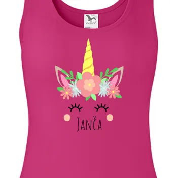 Tílko Koně a koňáci | Dívčí tílko s jednorožcem