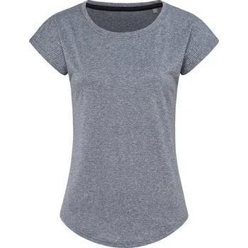 pracovní tričko Stedman Tričko Sports-T Move Women, sportovní, krátký rukáv, dámské COT058930x2603-denim heath L Melír denim modrá