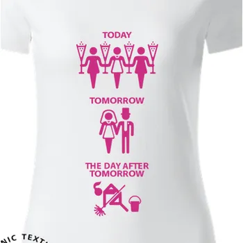 Dámské tričko Organická trička Rozlučka se svobodou | Organické tričko na rozlučku