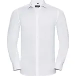 Russell Košile Ultimate 960M, elastická, dlouhý rukáv COT11960M00114-white Bílá 4XL