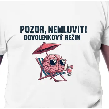 Tričko Vtipná | Pánské tričko Mozek na dovolené
