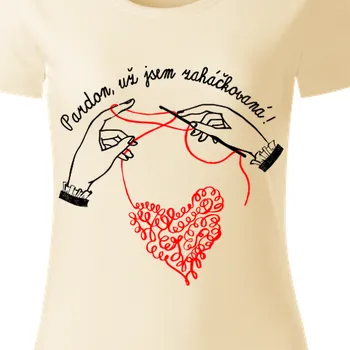 Dámské tričko Organická trička Hobby | Tričko Zaháčkovaná