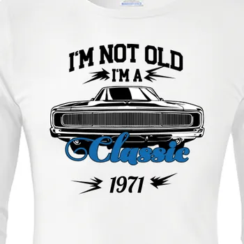 Pánské tričko Triko s dlouhým rukávem K narozeninám | Narozeninové tričko s dlouhým rukávem I'm not old