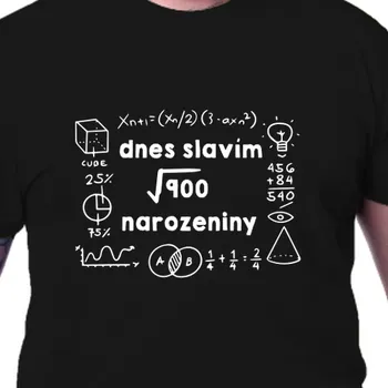 Pánské tričko Tričko K narozeninám | Tričko 30. odmocnina