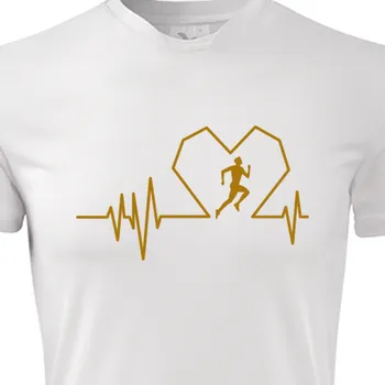 Funkční trička Běh | Sportovní tričko Tlukot srdce běžce