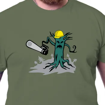 Pánské tričko Tričko Humor | Pánské triko Chraňme naše lesy