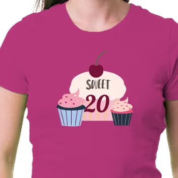 Tričko K narozeninám | Narozeninové triko Sladkých 20
