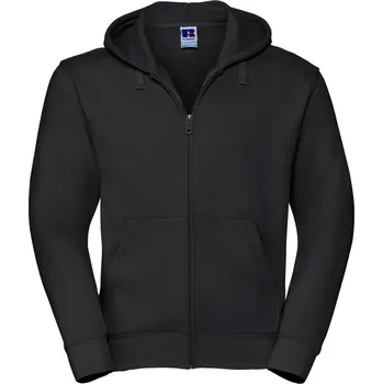pracovní mikina Russell Mikina s kapucí 266M Authentic na zip, pánská COT10266M00201-black S Černá